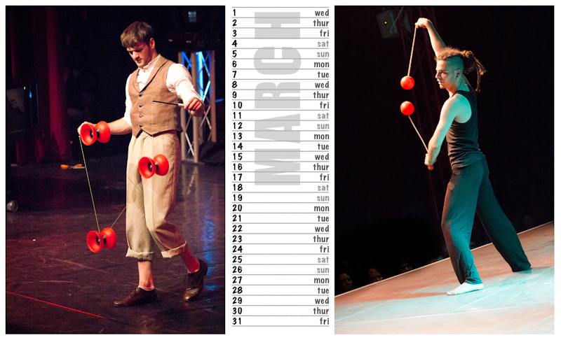 Jugglers Calendar 2012 photos by Luke Burrage - 3.