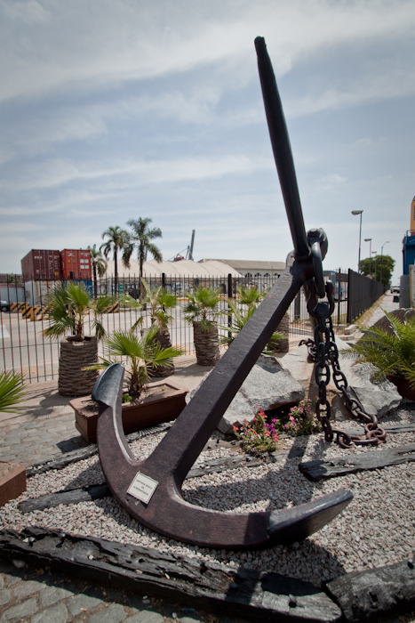 The anchor of the Graf Spee.