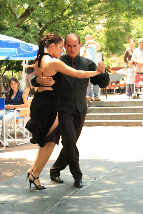 Tango street show in San Telmo (2008).