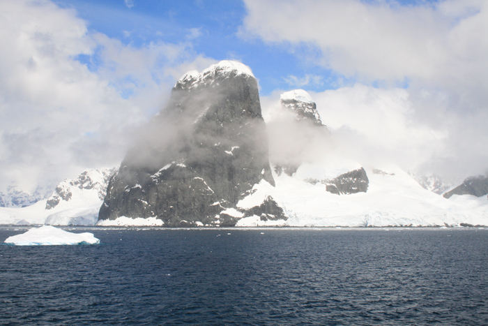 Bertha's Breasts at the entrance to the Lemare Channel.(2007).