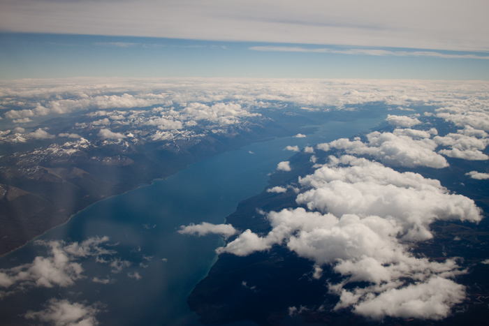 The lakes and mountains of Teirra del Fuego.