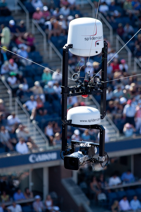 Spidercam, spidercam, does whatever a spidercam does.