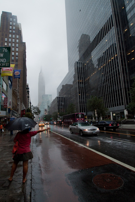 Rain in the city: