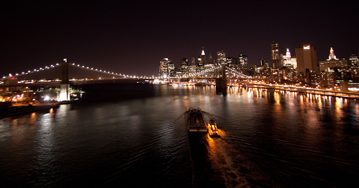 The Brooklyn Bridge from the Manhattan Bridge.