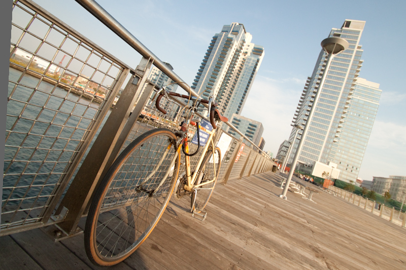 My trusty bike. I bought it for 155 dollars on the second day in New York, and sold it for 100 dollars on the day I left. 26 days of transport for 55 dollars? A bargain!