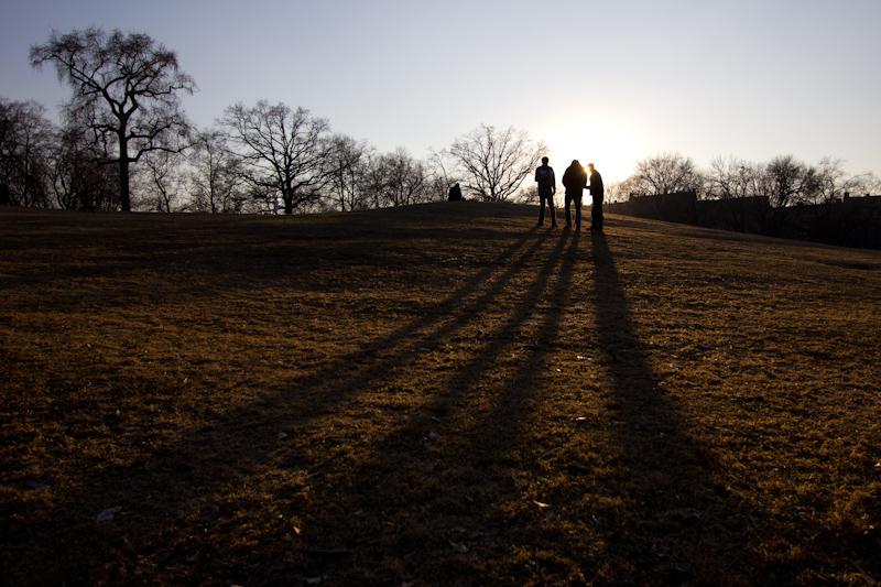 Back out to the park.