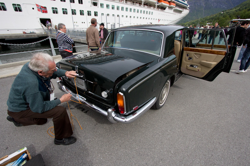 no title: For some reason we were taken to the airport in a Rolls Royce.