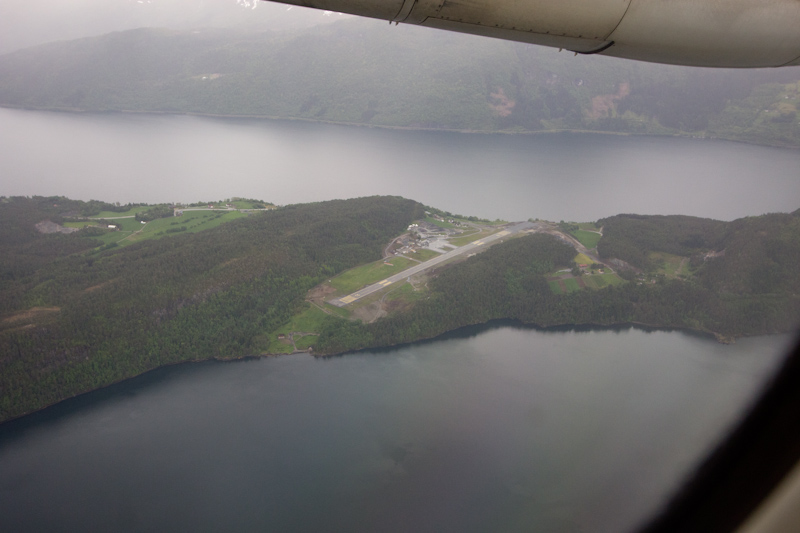 We took off from a very short runway. : Shortest runway in Norway!