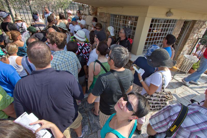 Queuing at the Acropolis.