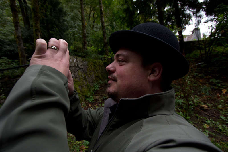 Rob at the Multnomah Falls.