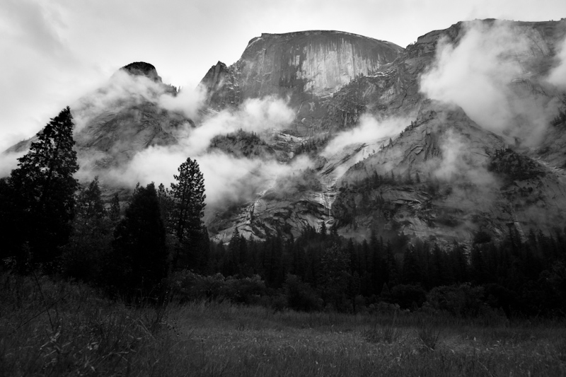 Clouds at the Half Dome.