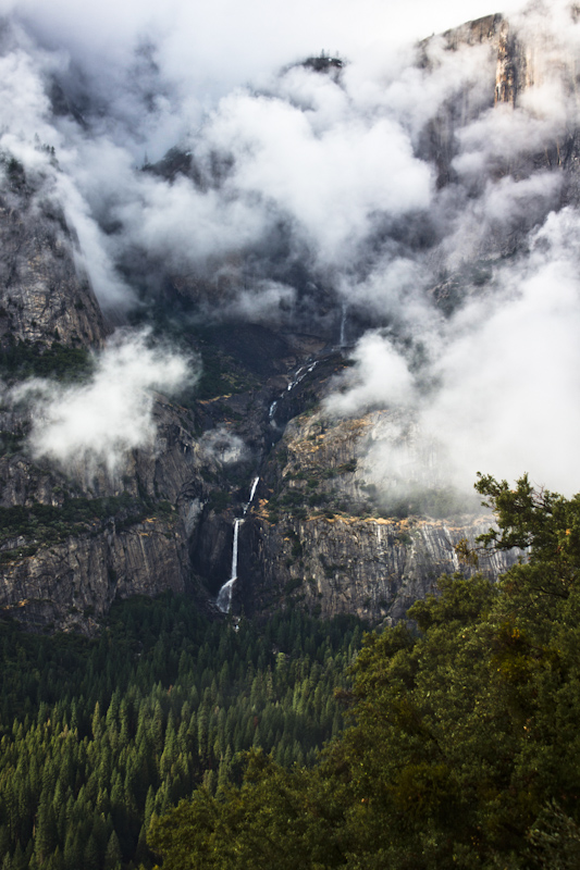 The non-tourist view of the Yosemite Falls.