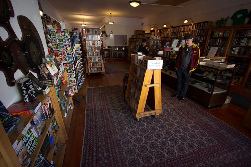 Borderlands, a science fiction and fantasy bookshop in the Mission District. Great for nerding out!