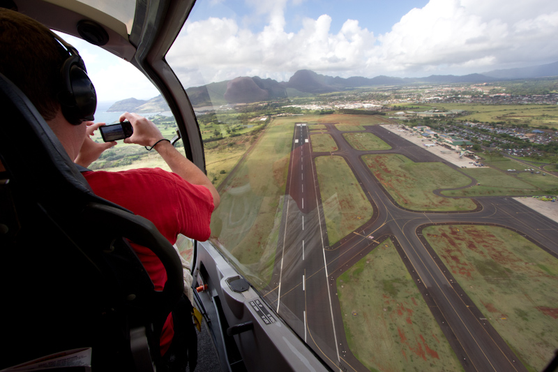 Hawaii on the Zaandam: Above the airport.