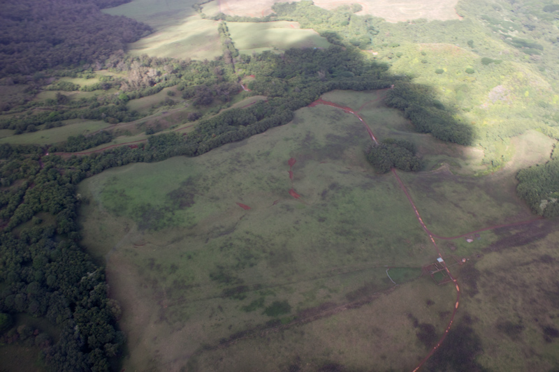 Hawaii on the Zaandam: It doesn't look like much from this angle, but Indiana Jones ran away from indians across this meadow at the beginning of Raiders. Cool!