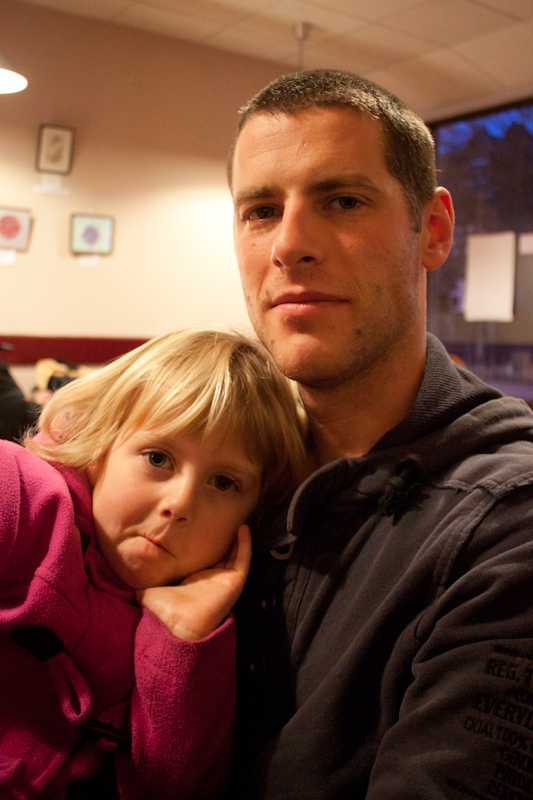 UK trip - January 2012: Uncle and niece.