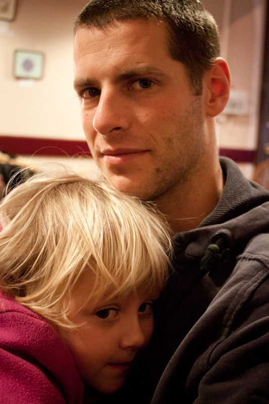 UK trip - January 2012: Uncle and niece.