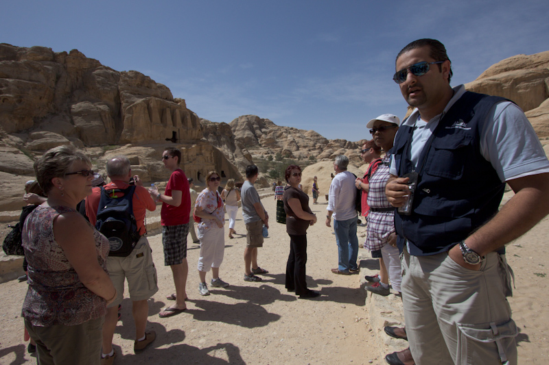 Petra, Jordan: On the right, our tour guide.