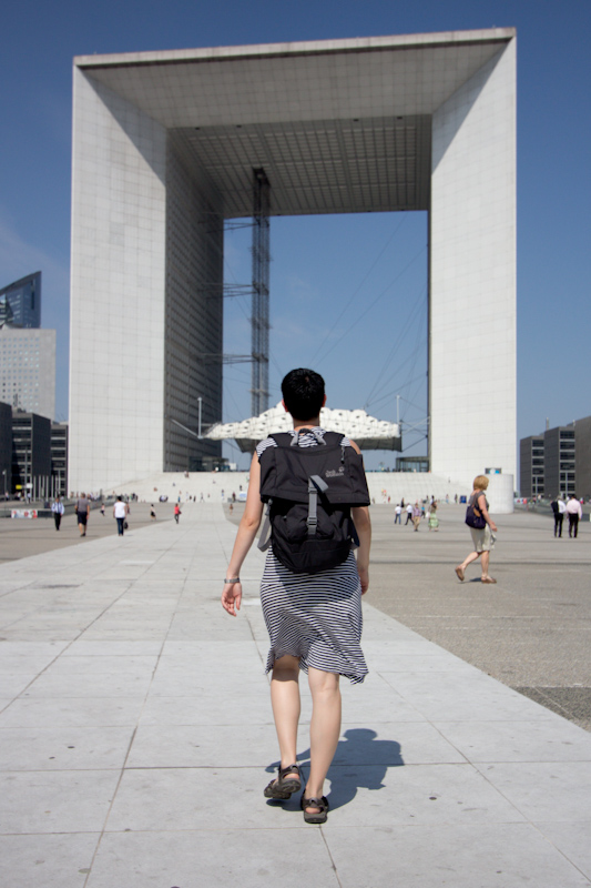 Luke and Juliane Summer Tour part 1: A day in Paris: La Defense.