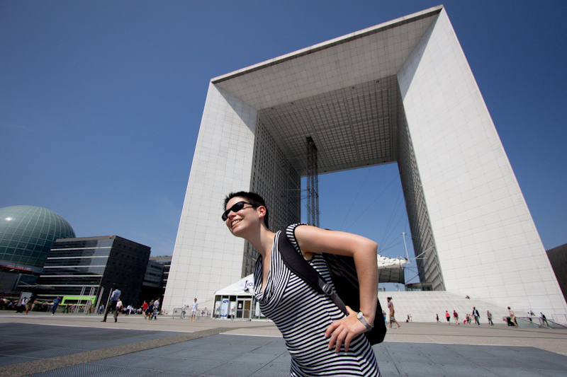 Luke and Juliane Summer Tour part 1: A day in Paris: La Defense.