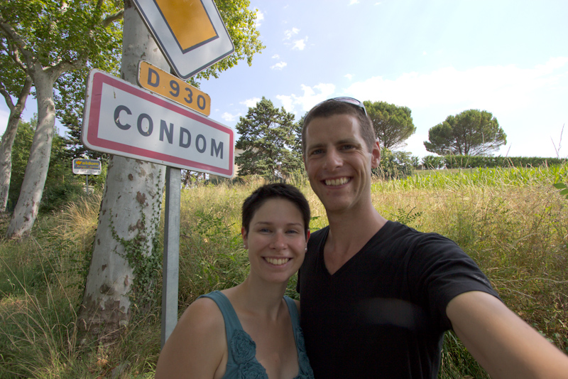 Luke and Juliane Summer Tour part 2 - Castles in the Loire Valley, Dune de Pyla and Condom: Condom. We picked a place to stay for the night purely because of the funny name.
