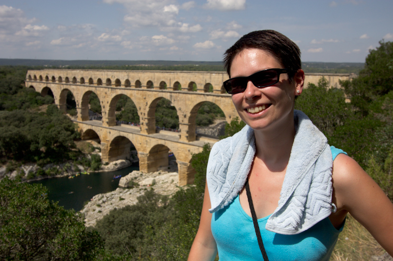 Luke and Juliane Summer Tour part 3 - Pont du Gard, Avignon, Arles, Senanque Abbey, Gordes: Pont du Gard.