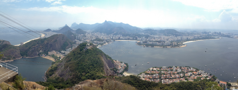 Rio de Janeiro, Brazil: View from the Sugarloaf Mountain.