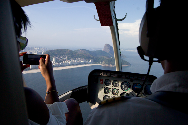 Rio de Janeiro, Brazil: Helicopter flight over Rio.