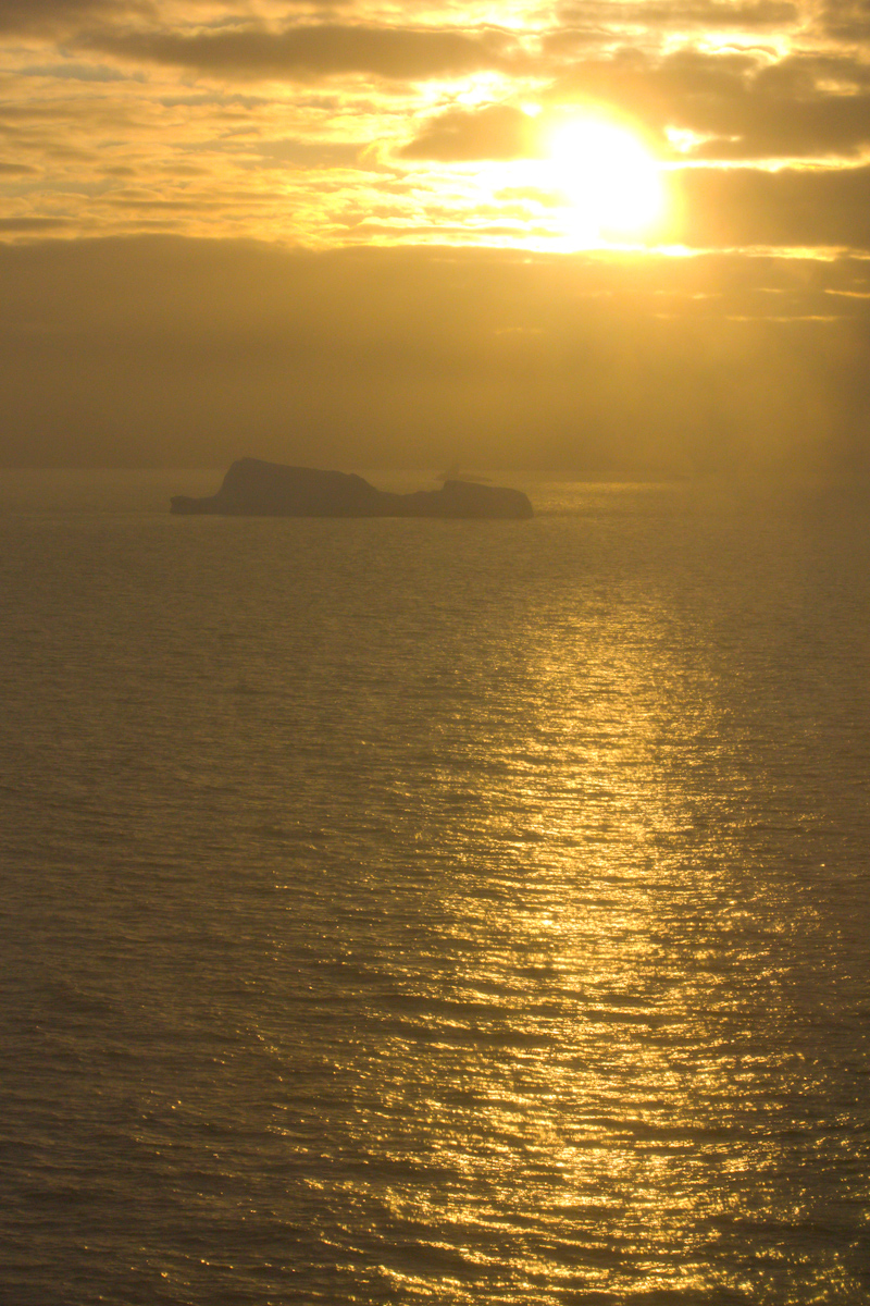 January 2016 Antarctica and Falklands: Sunset in Antarctica