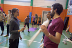 Brianza Juggling Convention 2016: Passing Workshop with Tine and Doreen.