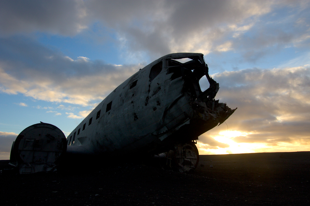 Iceland Adventure with Juliane and Luke: Crashed DC3