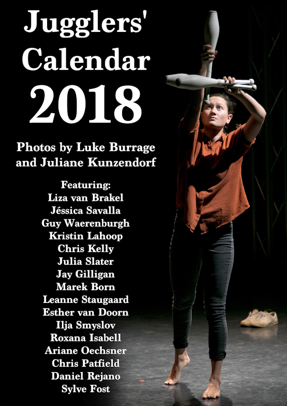 Jugglers' Calendar 2018 by Luke Burrage and Juliane Kunzendorf: no description