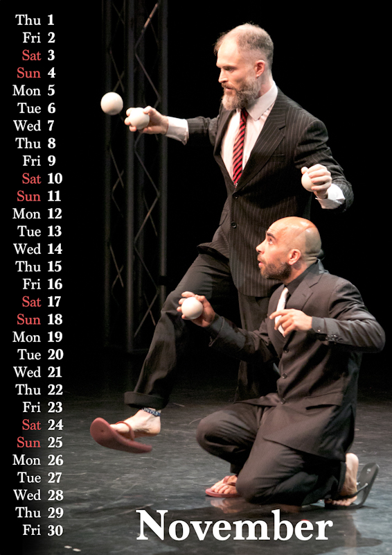 Jugglers' Calendar 2018 by Luke Burrage and Juliane Kunzendorf: no description