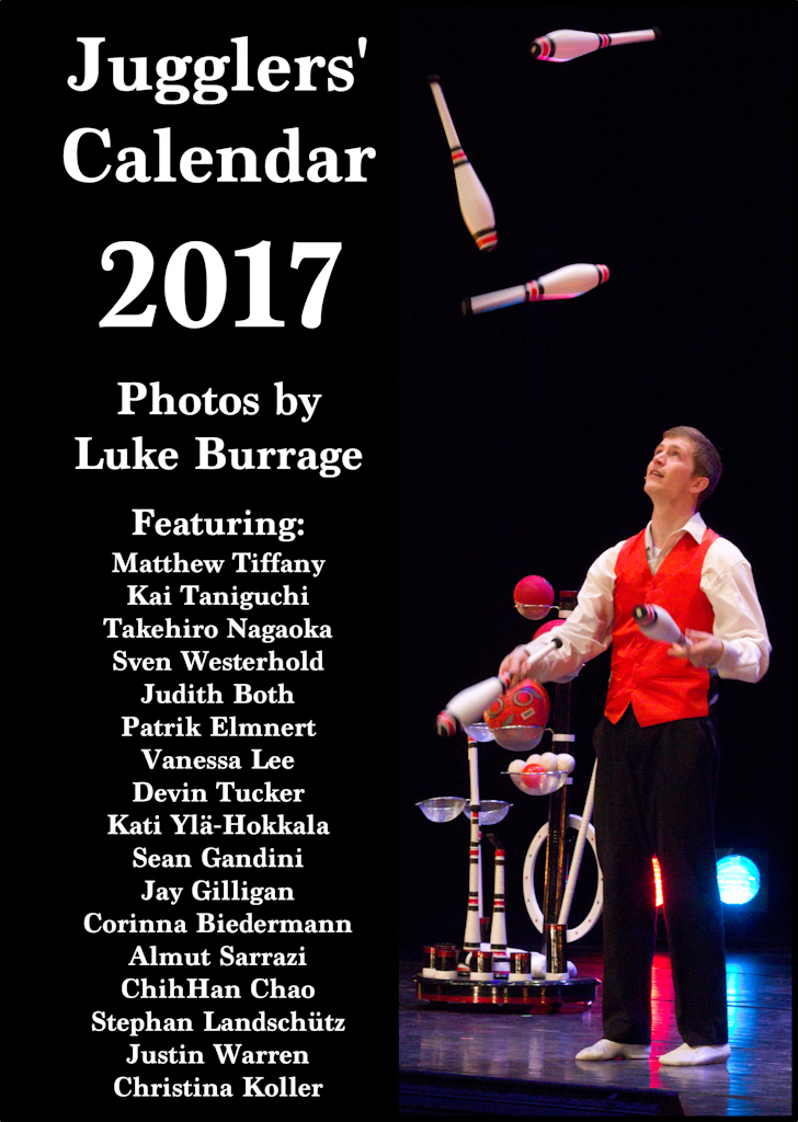 Jugglers' Calendar 2017 by Luke Burrage: no description