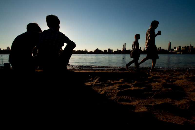 I hung out on the beach with all the Williamsburg hipsters.